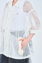 画像をギャラリービューアに読み込む, ! Pre-Order !Lace Shirt Jacket  White
