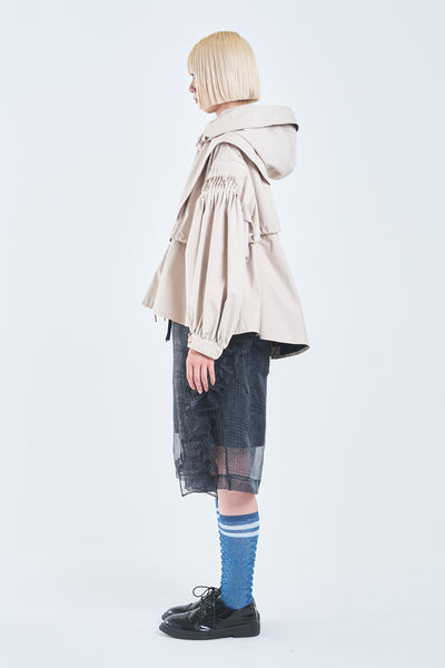 ! Pre-Order ! UV-Protection Short Mod Coat Ecru