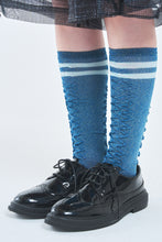 画像をギャラリービューアに読み込む, ! Pre-Order !  Striped Knee-High Socks Blue
