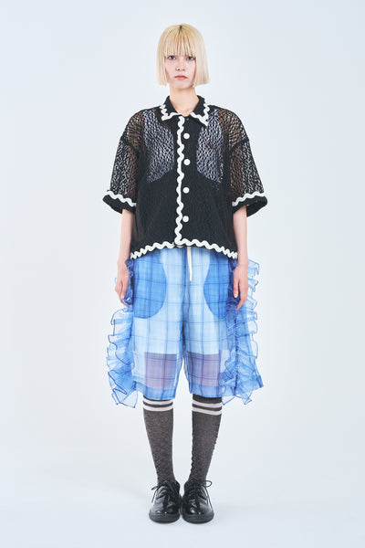 ! Pre-Order !Lace Shirt Jacket  Black