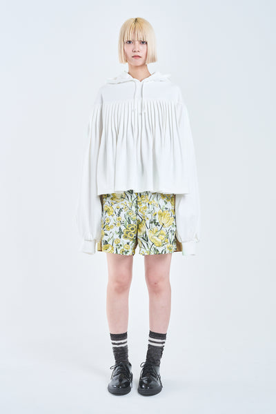 ! Pre-Order ! Pin tuck Hoodie　White
