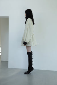 Reversible Quilted Ma-01 Ecru×Black