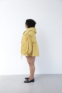 Pin tuck Nylon Short Mods coat