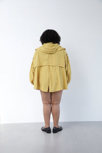 Pin tuck Nylon Short Mods coat