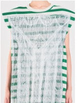 ! Pre-Order !　Lace-Print T-shirt　Green Border