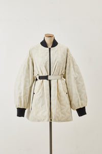 Reversible Quilted Ma-01 Ecru×Black
