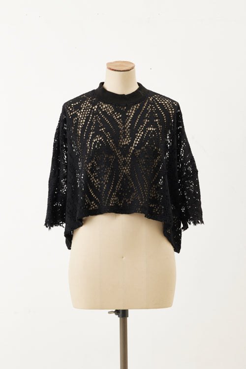 Forest Jacquard Tee Black