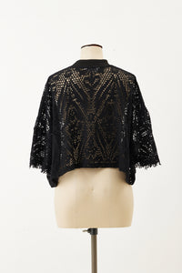 Forest Jacquard Tee Black