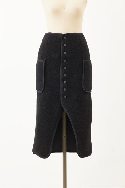 Blue Forest Jacquard skirt Black