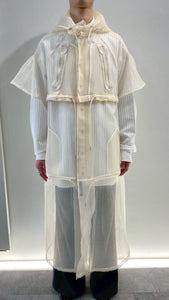 2Way French Sleeve Cape coat 2 Color