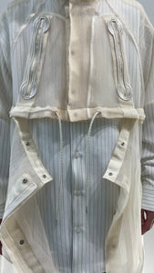 2Way French Sleeve Cape coat 2 Color