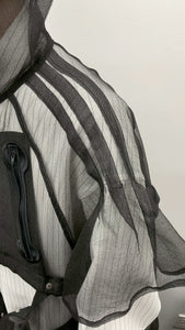 2Way French Sleeve Cape coat 2 Color