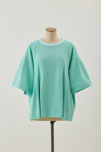 !Pre-Order! Tuck seed stitch tee Mint