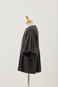 !Pre-Order! Tuck seed stitch tee Black