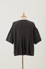 画像をギャラリービューアに読み込む, !Pre-Order! Tuck seed stitch tee Black

