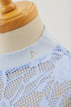 画像をギャラリービューアに読み込む, !Pre-Order! Flower Jacquard tee Sky Blue

