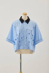 !Pre-Order! Bowling shirt Blue