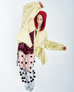 !Pre order! 4WAY Pin tuck Nylon Short Mods Jacket 4Colors