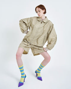 !Pre order!  Wavy Frill French short Pants 2colors