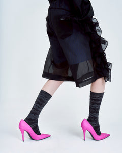 !Pre order!  See-through frill pants 2colors