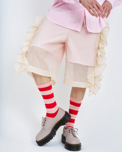 !Pre order!  See-through frill pants 2colors