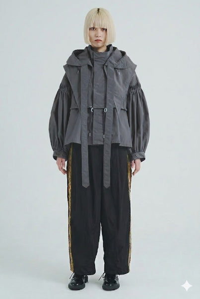 !Pre-order!4WAY Pin tuck Nylon Short Mountain Gray ライナーなし