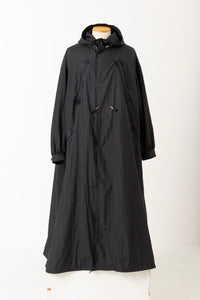 NYLON BLACK LONG MODS COAT