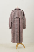 画像をギャラリービューアに読み込む, Wool Trench Coat Pink Herringborn
