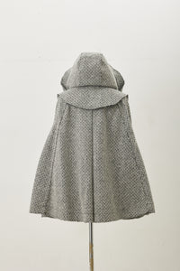 Poncho Gray Herringbone