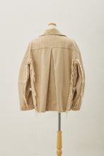 画像をギャラリービューアに読み込む, Denim Big Collar Jacket Beige Chemical
