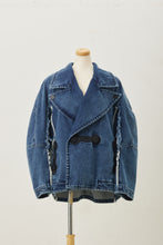 画像をギャラリービューアに読み込む, Denim Big Collar Jacket Blue Chemical
