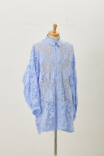 画像をギャラリービューアに読み込む, Lace Shirts Sky Blue
