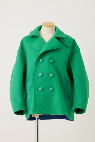 Short P Coat Green