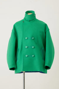 Short P Coat Green