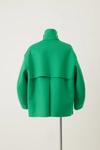 Short P Coat Green