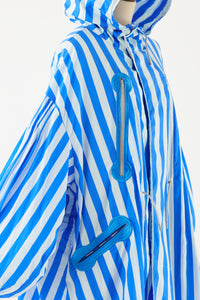 NYLON MODS COAT BLUE STRIPE