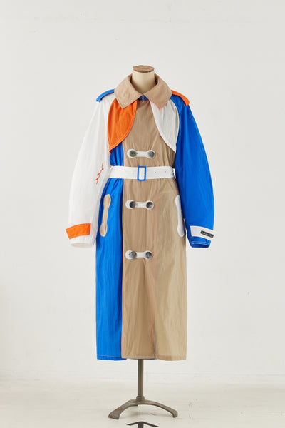 NYLON TRENCH COAT CRAZY ORANGE