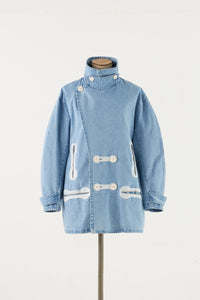 DENIM SHORT P COAT BLEACH