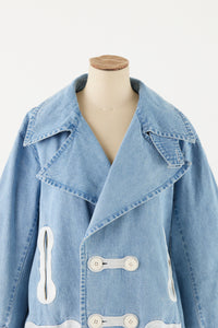 DENIM SHORT P COAT BLEACH
