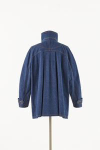 DENIM SHORT P COAT INDIGO